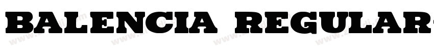 Balencia Regular字体转换